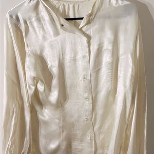 DKNY Ladies satin long sleeve blouse